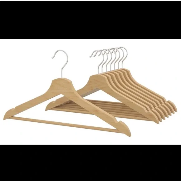 8 pc IKEA Natural Wood Hangers with  discounted catalog (last issue ever made!) - Picture 3 of 15